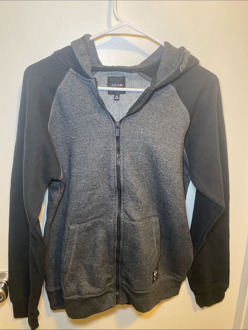 Joe's Jeans Kids Charcoal & Black Zip-Up Hoodie
